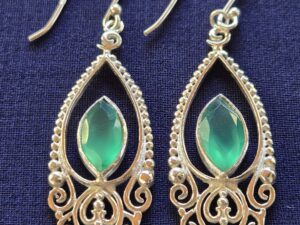 Earring Holy Green Eye stone