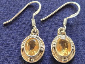 Earring Honey stone