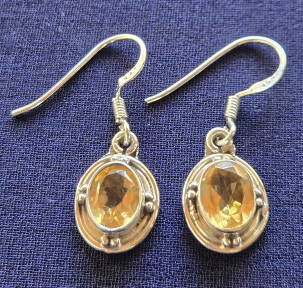Earring Honey stone