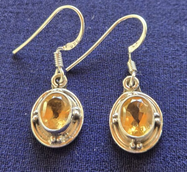 Earring Golden stone