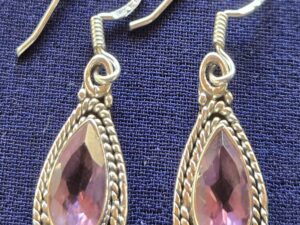 Earring Royal purple drops