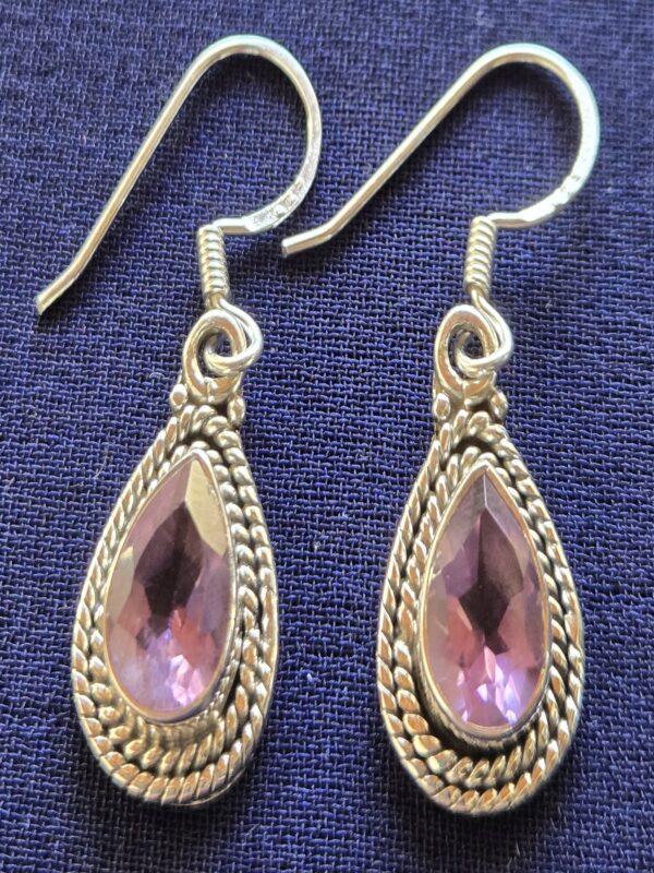 Earring Royal purple drops