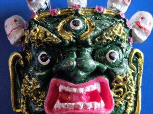 Fridge Magnet Antibadspirit Mask Green