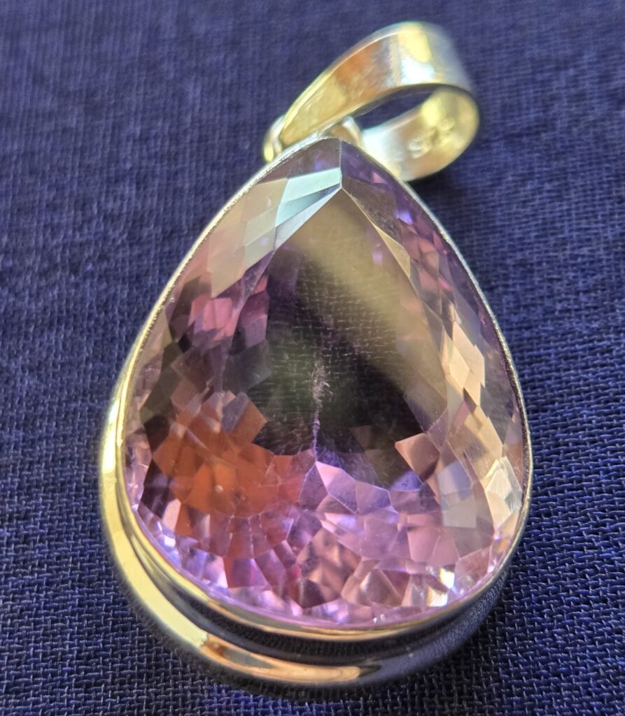 Purple big heart stone
