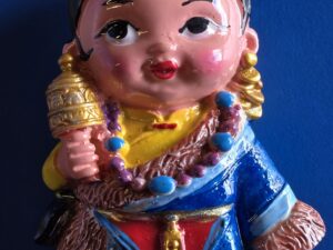 Fridge Magnet Woman praying wheel